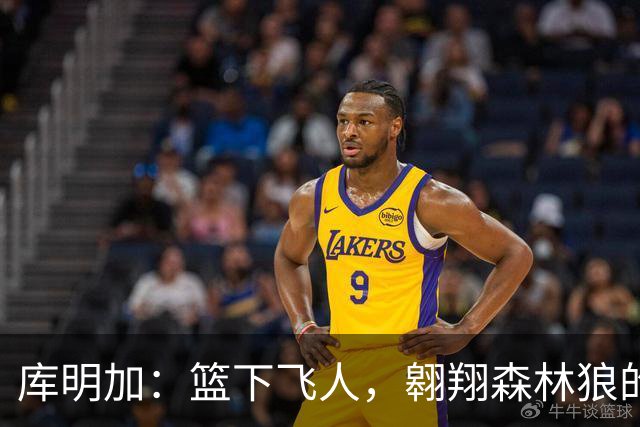 库明加：篮下飞人，翱翔森林狼的空接暴扣！